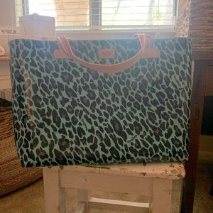 Consuela Gem Easy Breezy East/West Tote 💙 Retired Print 💚
